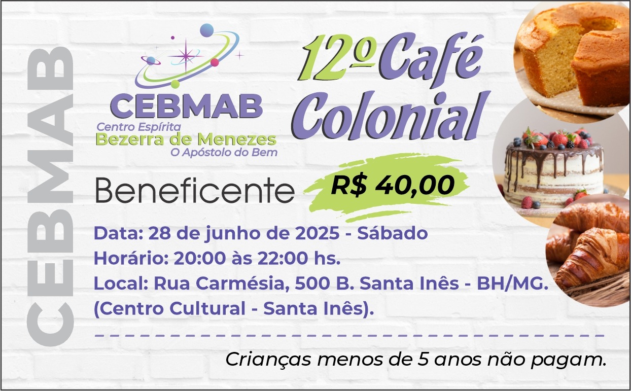 12º Café Colonial do CEBMAB
